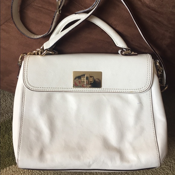 kate spade white sling bag